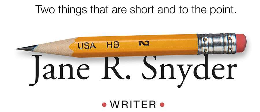 Logo for Jane R. Snyder, writer